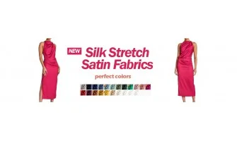 Luxe Stretch Satijn Stof Kopen - Zachte, Glanzende en Comfortabele Stoffen per Meter