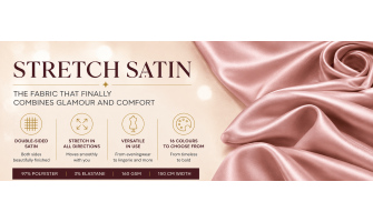 Tissu Satin Stretch – Le Glamour Rencontre le Confort