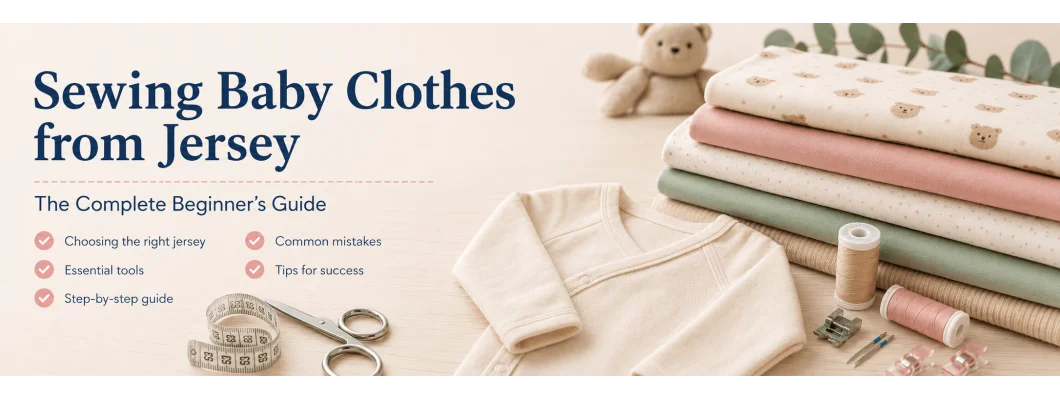 Sewing baby clothes from jersey: beginner's guide