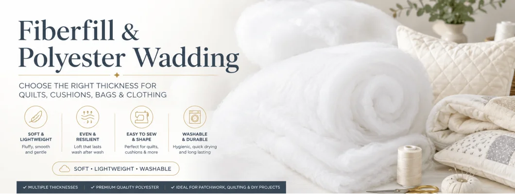Fiberfill and Polyester Wadding: Complete Guide Fiberfill and Polyester Wadding: Complete Guide