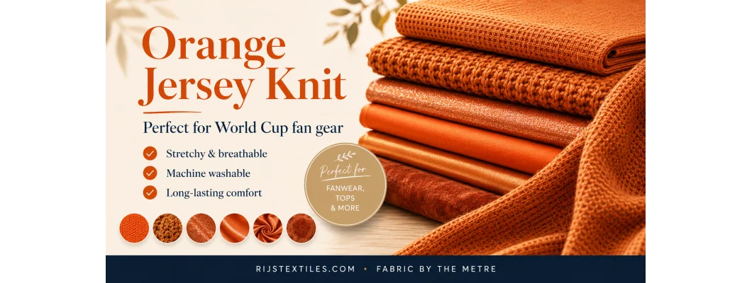 Oranje Stoffen voor het WK Voetbal 2026 - Maak Je Eigen Supportersoutfit Oranje Stoffen voor het WK Voetbal 2026 - Maak Je Eigen Supportersoutfit