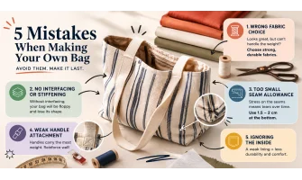 Fabriquer un sac soi-même : les 5 erreurs qui gâchent le résultat