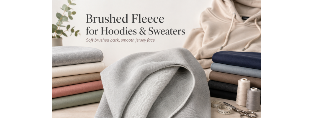 Choosing Fabric for Hoodies and Sweaters: Brushed Fleece, GSM and Composition Explained Choosing Fabric for Hoodies and Sweaters: Brushed Fleece, GSM and Composition Explained
