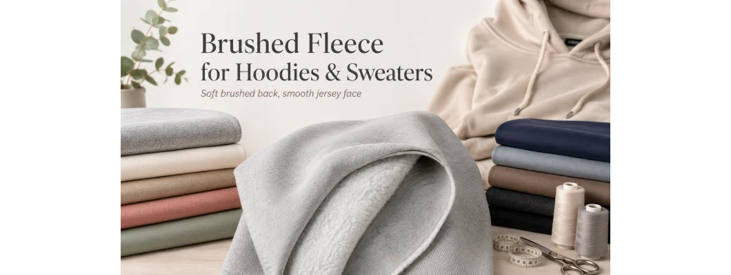 Welke stof til hoodies og sweatshirts: brushed fleece, french terry og gsm forklaret Welke stof til hoodies og sweatshirts: brushed fleece, french terry og gsm forklaret