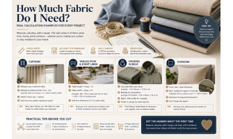 How Much Fabric Do I Need? Real Calculations for Curtains, Hoodies, Tablecloths and More