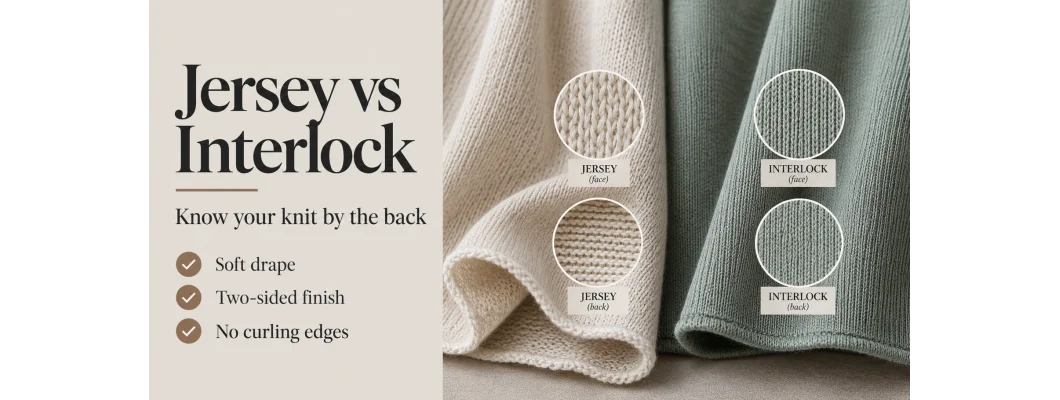 Jersey or interlock? The difference, explained at the counter