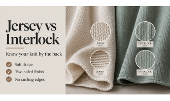 Jersey ou interlock : la différence expliquée simplement
