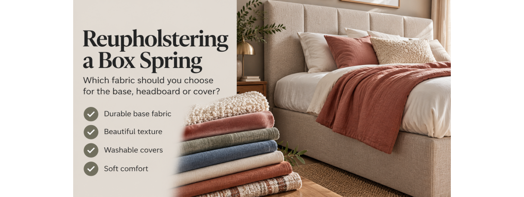 Rivestire di nuovo il boxspring: quale tessuto scegliere, passo per passo Rivestire di nuovo il boxspring: quale tessuto scegliere, passo per passo