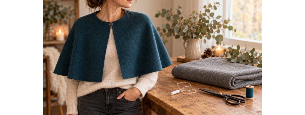 Sew a Boiled Wool Cape: Free Pattern, No Hemming Sew a Boiled Wool Cape: Free Pattern, No Hemming