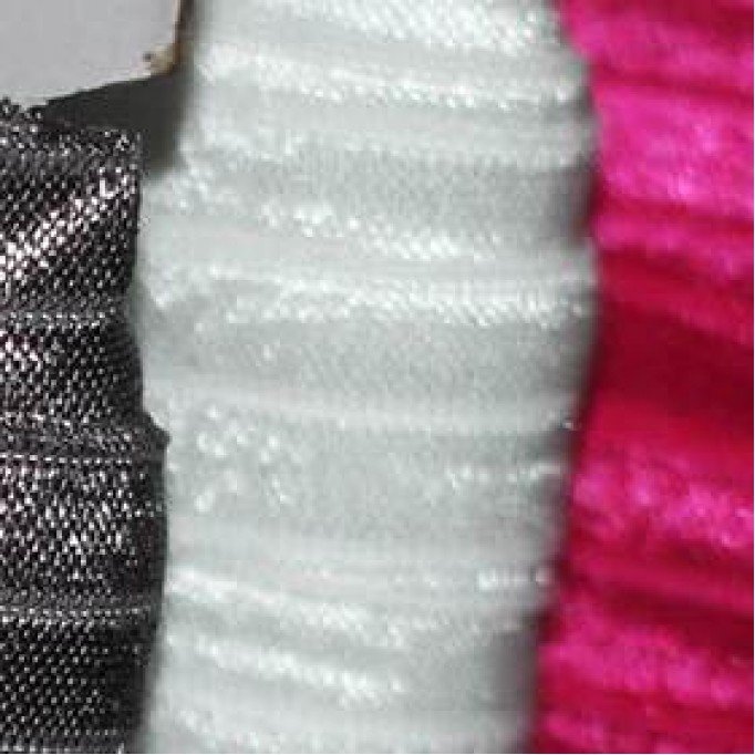 Nastro In Sbieco Elastico Lucido 17mm 5 Colori x 25 Metri Pacchetto Bundle - (Nastro In Sbieco Elastico)