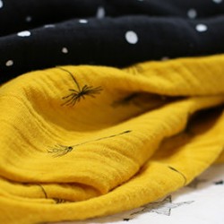 Tessuto Doppia Garza Stampato Scatola a Sorpresa 10 x 1 Metro