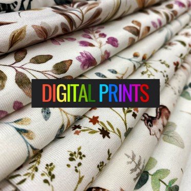Jersey Katoen Digitale Print Surprise Box 10 x 1 Meter - (Stoffen Outlet)