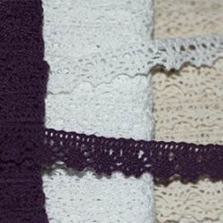 Nastro Pizzo Di Cotone 15mm 5 Colori x 25 Metri Pacchetto Bundle