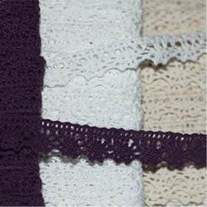 Crochet Lace Trim 15mm 5 Colors x 25 Meter Bundle Package - (Crochet Lace Trim)