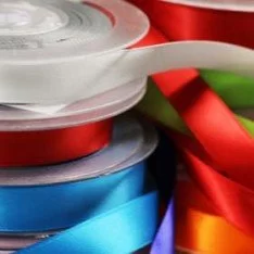Satin Ribbon 16mm 5 Colors x 25 Meter Bundle Package Satin Ribbon 16mm 5 Colors x 25 Meter Bundle Package