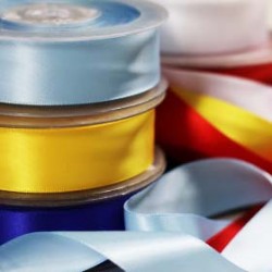 Nastro Satin 25mm 5 Colori x 25 Metri Pacchetto Bundle
