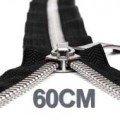 60CM Zippers YKK Metal