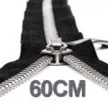 60CM Zippers YKK Metal