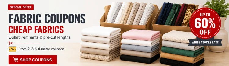 Coupons de tissu – Grandes réductions, jusqu’à épuisement des stocks