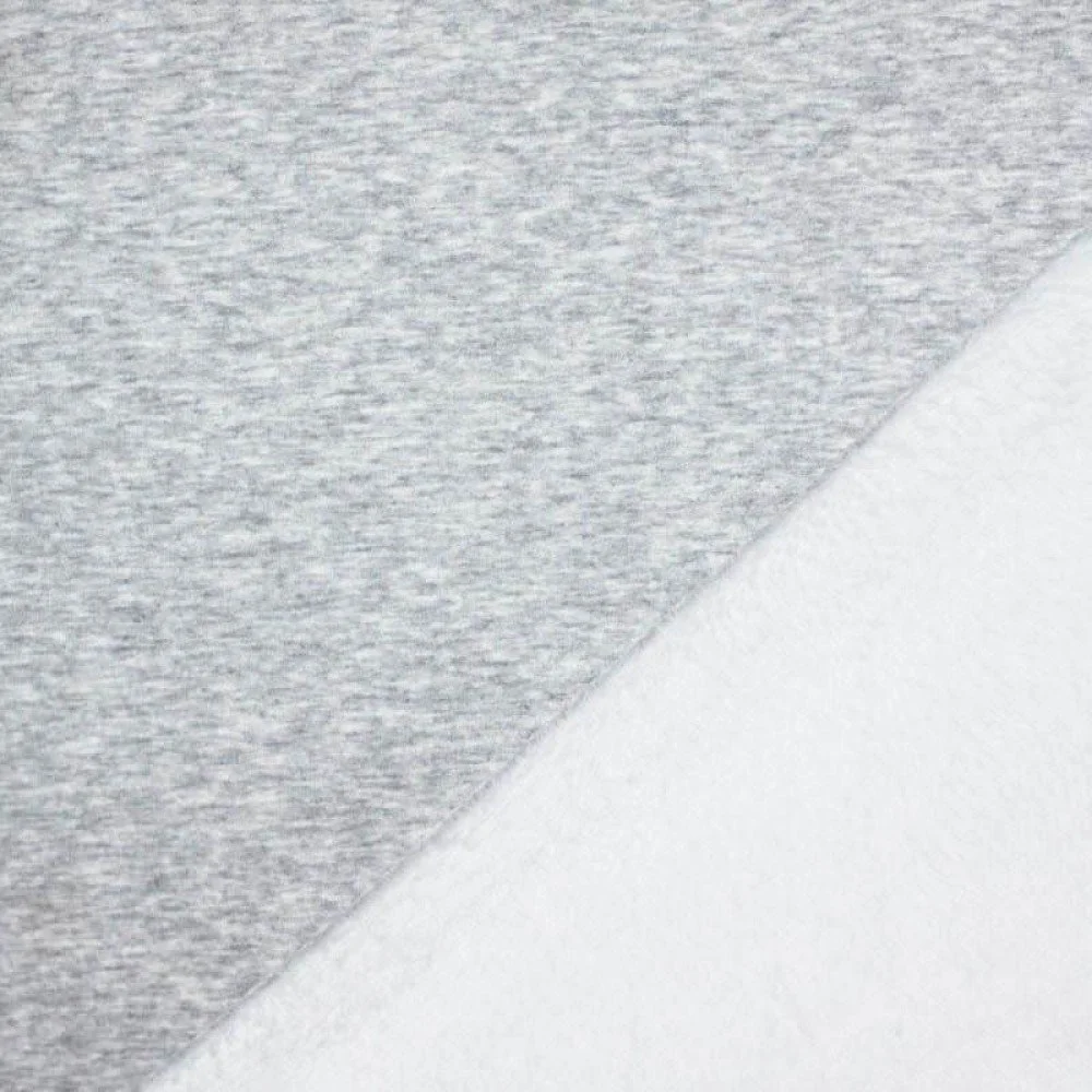 Sweatshirt Fleece Fabric Light Grey Melee Sweatshirt Fleece Fabric Light Grey Melee