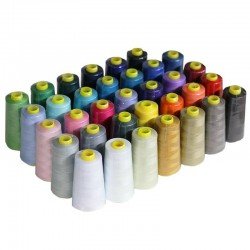 Filo Da Cucito Overlock Pacchetto 40 Colori Scatola a Sorpresa