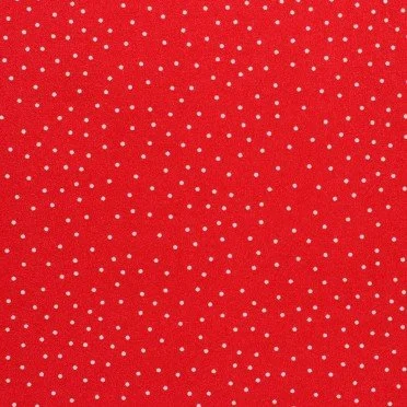 Tessuto Scuba Crepe Jersey - Pois Rosso - (Outlet Del Tessuto)