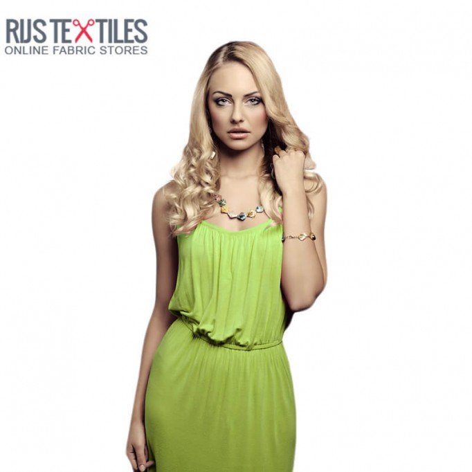 Viscose Jersey Stof Lime - (Viscose Jersey Stoffen )