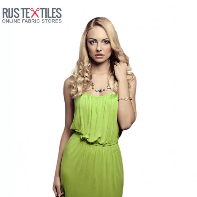 Viskose Jersey Lime - (Jersey Viskose Stof)