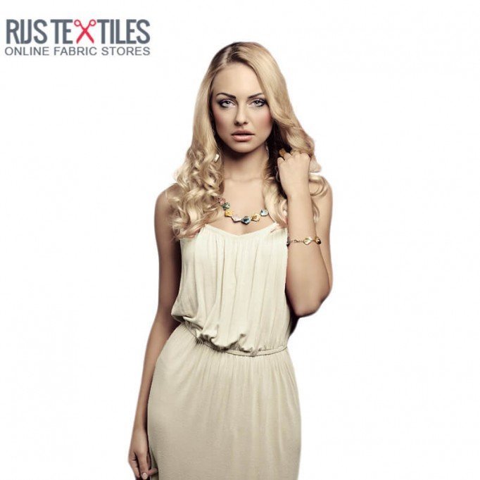 Tissu Viscose Jersey Sable - (Tissu Jersey Viscose)