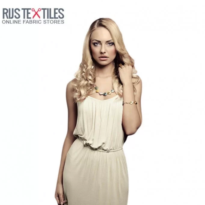 Tissu Viscose Jersey Sable - (Tissu Jersey Viscose)