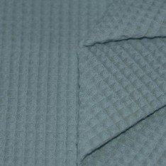 Waffle Pique Fabric Old Green