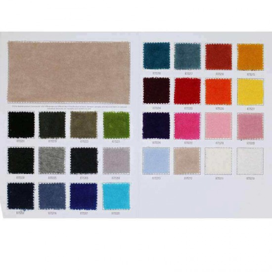 Nicky Velour Fabric Sample Card Nicky Velour Fabric Sample Card