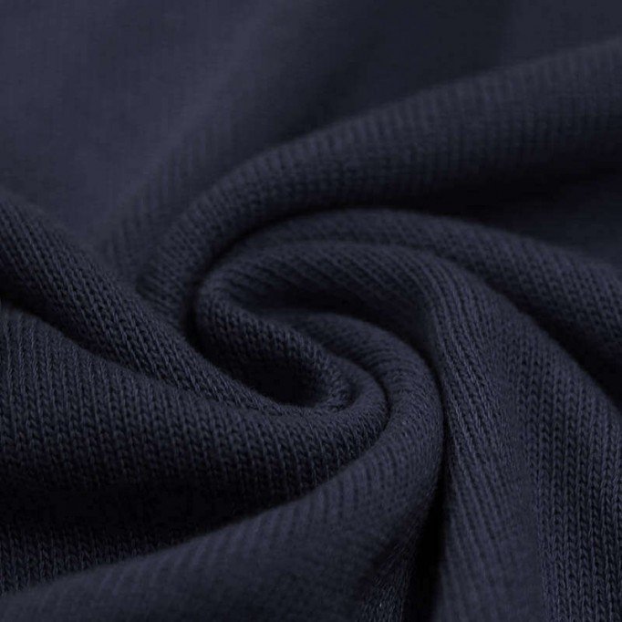 Baby Knit Stof Katoen Marine - (Baby Knit Stoffen)
