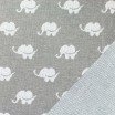 Big Knit Jacquard Stoff - Elefant Hellgrau - (Dekostoffe)
