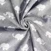 Tissu Jacquard Big Knit - Éléphant Gris - (Tissus Deco)