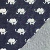 Tessuto A Maglia Jacquard Grande - Elefante Marina - (Deco Tessuti)
