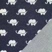 Big Knit Jacquard Stof - Olifant Marine - (Decoratiestoffen)