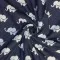 Big Knit Jacquard Stof - Elefant Navy - (Dekorationsstoffer)