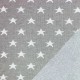 Big Knit Jacquard Fabric - Stars Grey Big Knit Jacquard Fabric - Stars Grey
