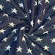 Big Knit Jacquard Fabric - Stars Navy Big Knit Jacquard Fabric - Stars Navy