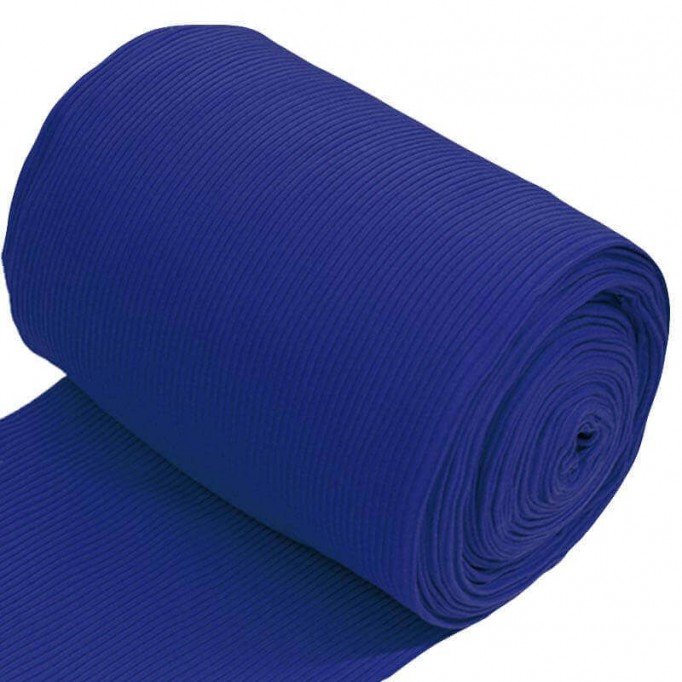 Tissu Bord-Côtes Jumbo Cobalt - (Tissu Bord-Côtes )