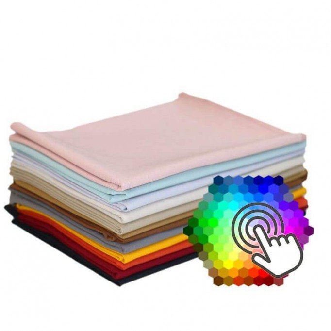 Canvas Stoff 12 Farben 1 Meter Paket  - (Canvas Stoffe Baumwolle)