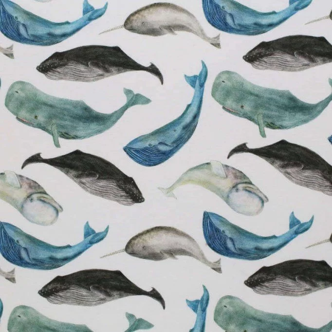 Jersey Cotton Fabric Digital Print - Sea Animals Jersey Cotton Fabric Digital Print - Sea Animals - (Jersey Cotton Fabric Digital Print)