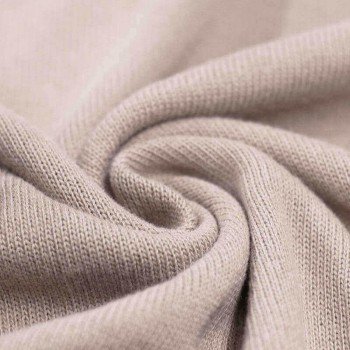 Baby Knit Fabric Cotton Light Beige