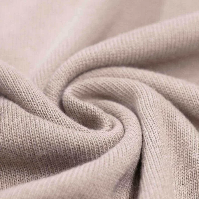 Baby Strickstoff Baumwolle Hell Beige - (Baby Strickstoffe)