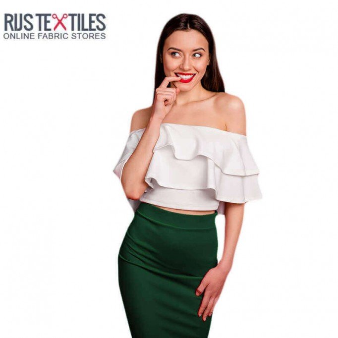 Tessuto Di Raso Stretch Deluxe Verde Scuro - (Tessuto Di Raso Stretch Deluxe)