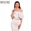 Deluxe Stretch Satin Stoff Ecru - (Deluxe Stretch Satin Stoff)