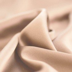 Deluxe Stretch Satin Fabric Light Beige
