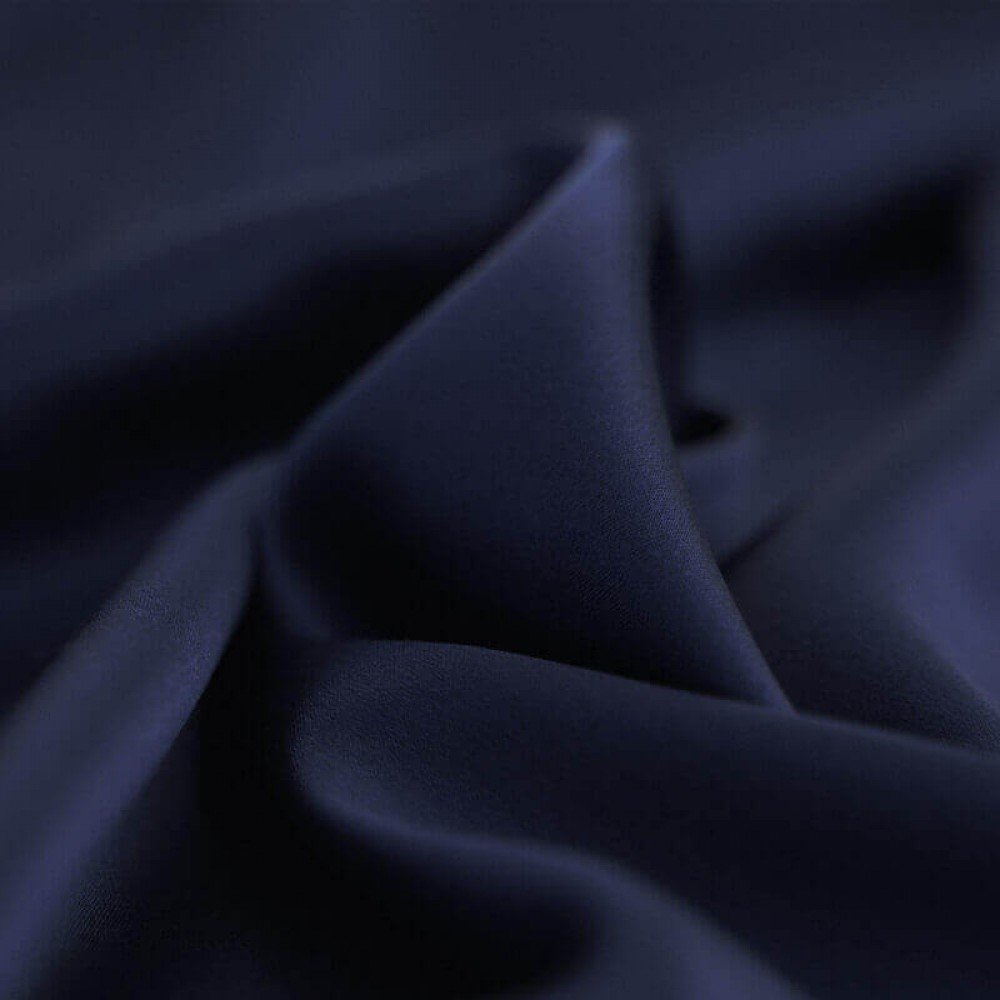 Tissu Satin Stretch De Luxe Marine