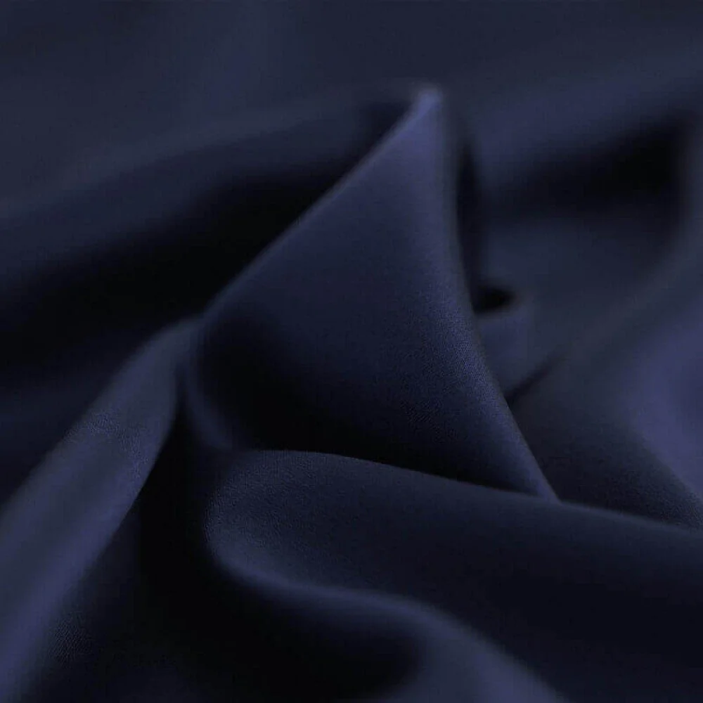 Tissu Satin Stretch De Luxe Marine